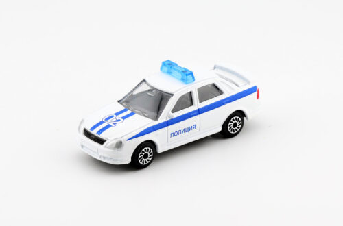 VAZ LADA Priora Police white car Tehnopark